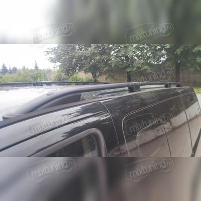 Рейлинги алюминиевые Hyundai Grand Starex H-1 2007-2021 4 опоры (чёрные)
