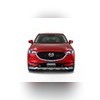 Накладка на передний бампер Mazda CX5 2017-2021 (с ходовыми огнями)