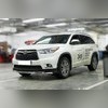 Защита переднего бампера (одинарная) 60 мм Toyota Highlander 2014-2016