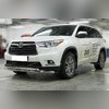 Дуга передняя низкая (радиусная двойная) 60 / 53 мм Toyota Highlander 2014-2016