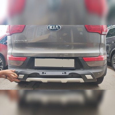 Накладка на задний бампер Kia Sportage 2010-2016