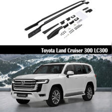 Рейлинги Toyota Land Cruiser 300 2021-нв "OEM" (чёрные)