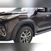 Расширители колесных арок Toyota Fortuner 2015-2019 (чёрные)
