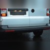 Накладка на нижнюю кромку крышки багажника Volkswagen T6 Caravelle 2015-2019 (нержавеющая сталь)
