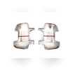 Накладки на зеркала Fiat Ducato 3 фургон 2006-2024 (Abs-хром)