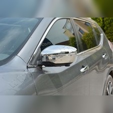 Накладка на зеркала Nissan Qashqai 2014 - 2021 (ABC-хром)