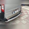Накладка на задний бампер Ford Tourneo Custom 2013-нв (шлифованная)