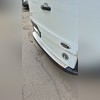 Накладка на задний бампер Ford Tourneo Custom 2013-нв (шлифованная)
