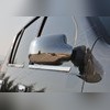Накладки на зеркала Renault Sandero 2008 - 2012 (полированная нержавеющая сталь)