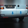 Накладка на нижнюю кромку крышки багажника Volkswagen T5 Multivan 2003-2015 (нержавеющая сталь)