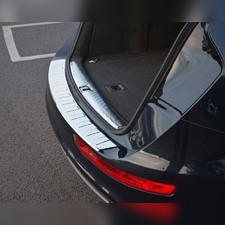 Накладка на задний бампер Audi Q5 2008-2016 (шлифованная нержавеющая сталь)