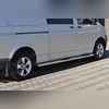 Пороги труба с накладкой, модель "Asos" d76 мм (длинная база)