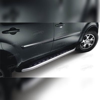 Пороги, подножки. ступени для Nissan Navara 2006-2014, модель "New Star"