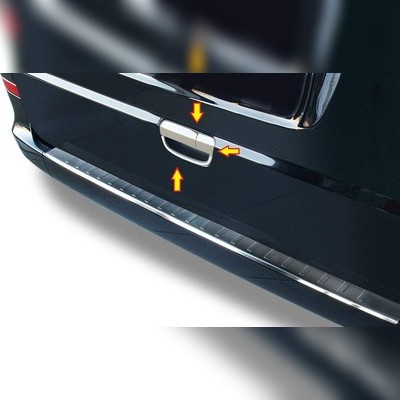 Накладка на ручку задней двери (нержавеющая сталь) Mercedes-Benz Vito 2004-2014