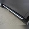 Пороги алюминиевые с пластиковой накладкой (1920 из 2-х мест) Nissan Patrol 2010-2014