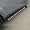 Пороги алюминиевые с пластиковой накладкой (1820 из 2-х мест) Subaru Outback 2012-2014