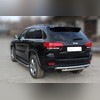 Защита заднего бампера радиусная двойная d-60+60 мм
