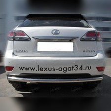 Защита заднего бампера (радиусная одинарная) 53 мм Lexus RX 2008-2012