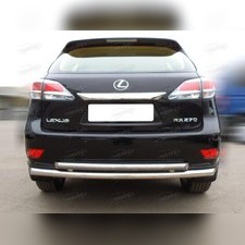 Защита заднего бампера (радиусная двойная) 53 / 43 мм Lexus RX 2012-2015
