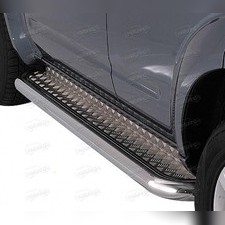 Пороги труба с алюминиевым листом 53 мм Nissan Pathfinder 2004-2010