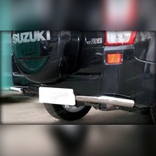 Защита заднего бампера "уголки" (для 5-и дверного авто) 53 мм Suzuki Grand Vitara 2010-2012