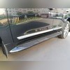 Пороги, подножки, ступени Land Cruiser 200 2007-2019 с подсветкой и передними брызговиками