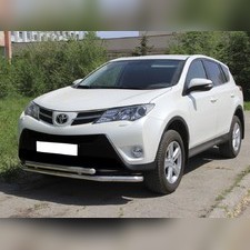 Защита переднего бампера (радиусная двойная с двумя загибами) 53 / 43 мм Toyota RAV 4 2012-2015