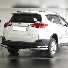 Защита заднего бампера "уголки" 53 / 43 мм Toyota RAV 4 2012-2015
