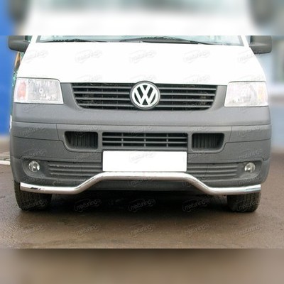 Дуга передняя по низу бампера (без листа защиты картера) 53 мм Volkswagen T5 Multivan 2003-2009