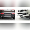 Накладки на бампер Kia Sportage 3 2010 - 2014 (перед и зад) ABC пластик