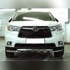 Защита переднего бампера 60 мм Toyota Highlander 2014-2016