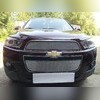 Защита радиатора верхняя и нижняя, Chevrolet Captiva 2011-2013 "Стандарт серебристая" Распродажа