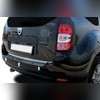 Накладка на задний бампер (полированная нержавеющая сталь) Renault Duster 2011-2017