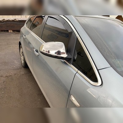 Накладки на зеркала (нержавеющая сталь) Opel Astra J 2010-2015
