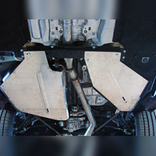 Защита бака (алюминий) 4мм (комплект 2шт) Audi Q7 (4M) 2015-нв