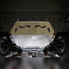 Защита картера двигателя и кпп Mitsubishi Outlander III 2013-2021 (алюминий 4 мм)