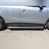 Пороги труба с алюминиевым листом 60 мм Mazda CX-5 2015-2017