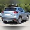 Защита заднего бампера (радиусная двойная) 53 / 43 мм Mazda CX-5 2015-2017