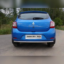 Защита заднего бампера, нижняя 42,4мм Renault Sandero (5S) 2014-2018