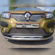 Накладка на решетку радиатора, верхняя (лист) Renault Sandero Stepway (5S) 2014-2018