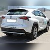 Защита заднего бампера (радиусная одинарная) 60 мм Lexus NX 2014-2017