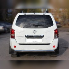 Защита заднего бампера (труба радиусная) 60 мм Nissan Pathfinder 2010-2014