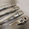 Накладки на дверные ручки с отверстием под сенсор Nissan X-Trail 2014-нв (нержавеющая сталь)