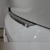 Накладка на задний бампер с загибом ( нержавеющая сталь) Audi Q7 2006-2015