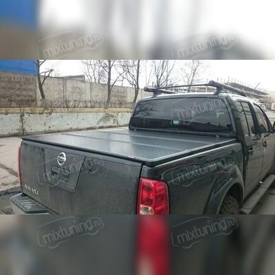 Крышка кузова трехсекционная Nissan Navara III (D40) 2005-2015 (алюминиевая с подсветкой)