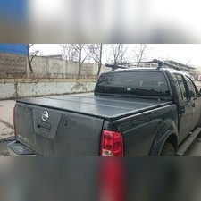 Крышка кузова трехсекционная Nissan Navara III (D40) 2005-2015 (алюминиевая с подсветкой)