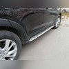 Пороги, подножки, ступени Hyundai Tucson 2015-2020 (копия оригинала - OEM Style)