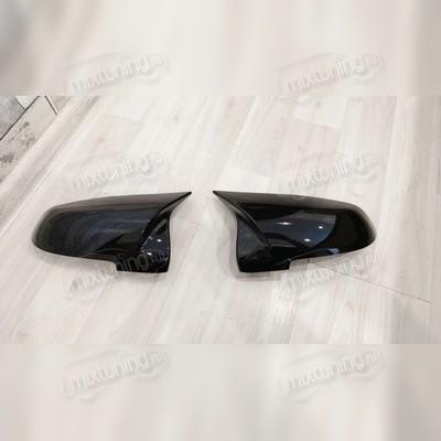 Корпус зеркал BMW 7 (F01/F02) 2008-2015 (чёрный глянец)