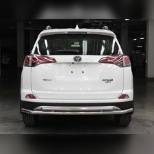 Защита заднего бампера (радиусная) 53 / 43 Toyota RAV 4 2015-2019