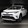 Защита переднего бампера (с защитными лепестками) 53 мм Toyota RAV 4 2015-2019